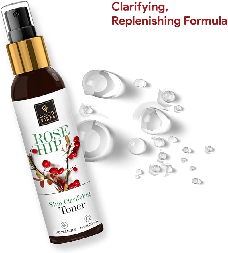 Good Vibes Rosehip Skin Clarifying Toner - Face Cleanser, 120 ml - Image 6