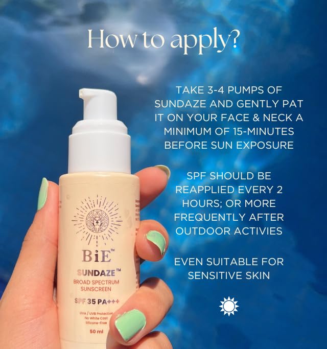 Bie Sundaze 35 SPF PA++++ Broad Spectrum Sunscreen - 50g - Image 5