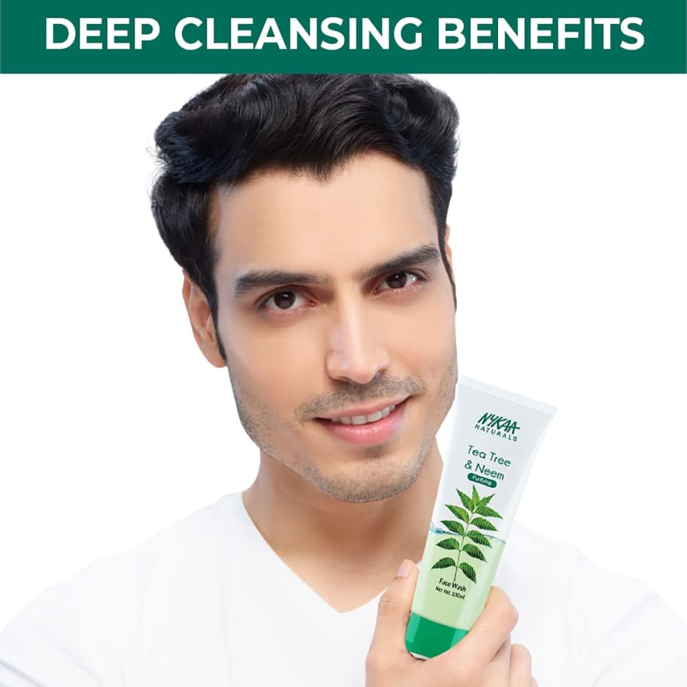 Nykaa Naturals Tea Tree & Neem Purifying Face Wash - 100ml - Image 3