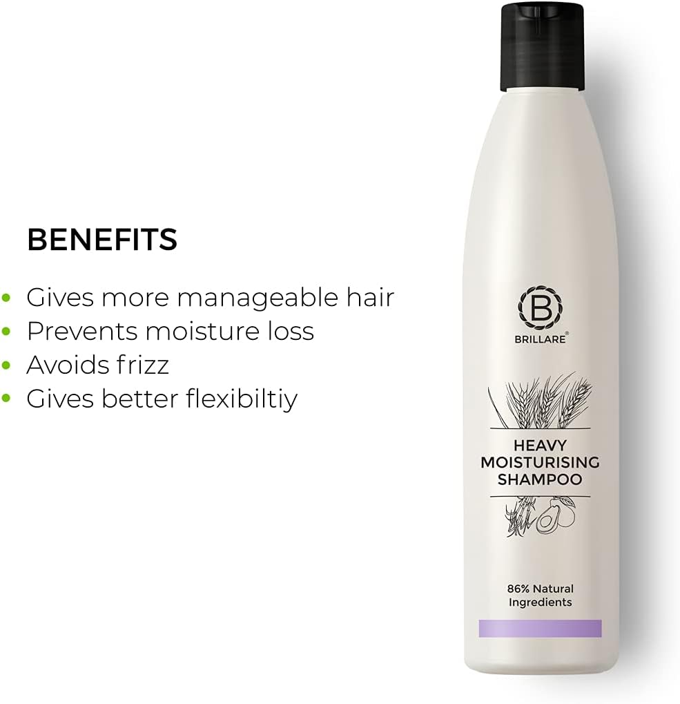 Brillaire Heavy Moisturising Shampoo with Wheat Germ & Avocado - 300ml - Image 5
