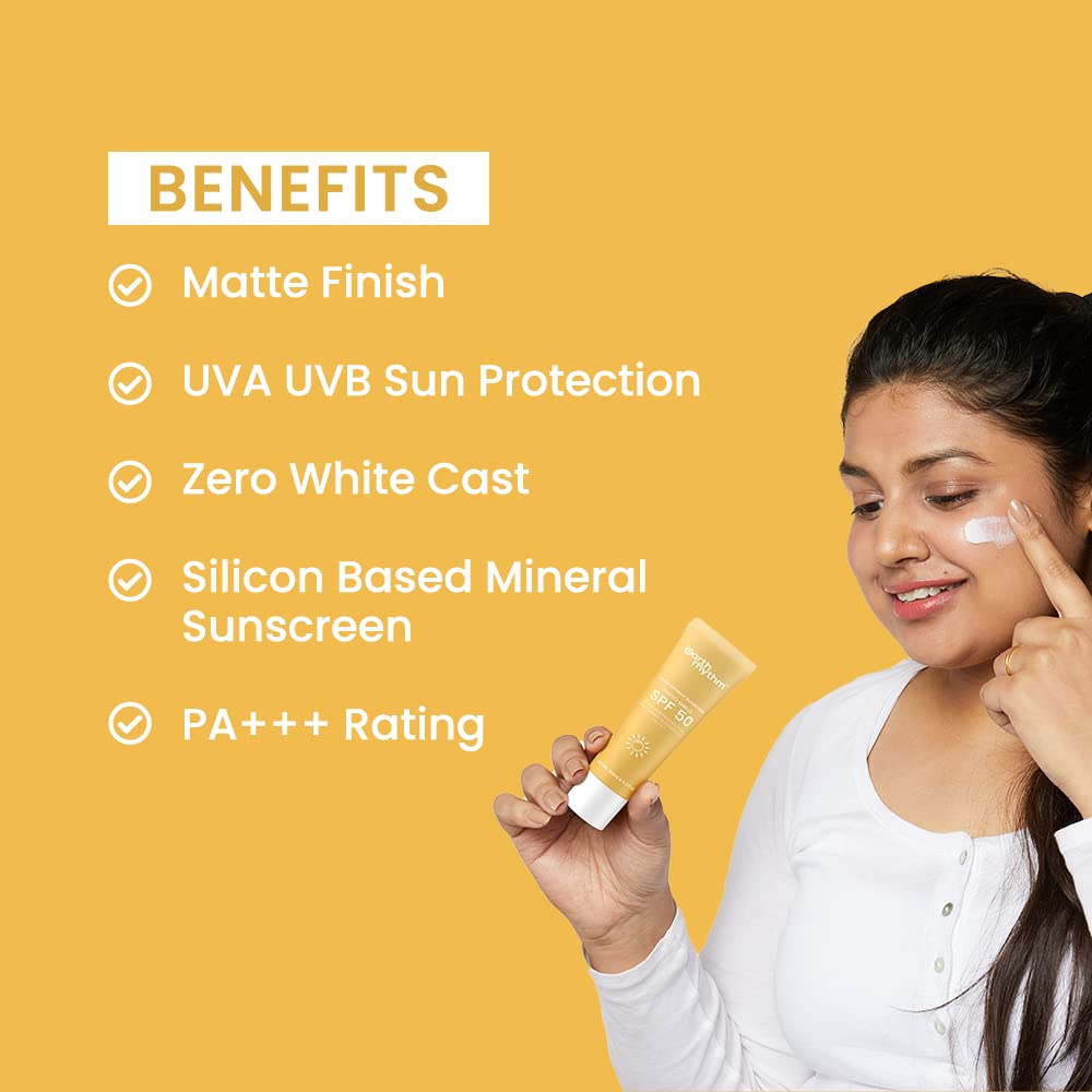 Earth Rhythm Phyto Shield SPF 50 Matte Mineral Sunscreen 50ml - Image 2
