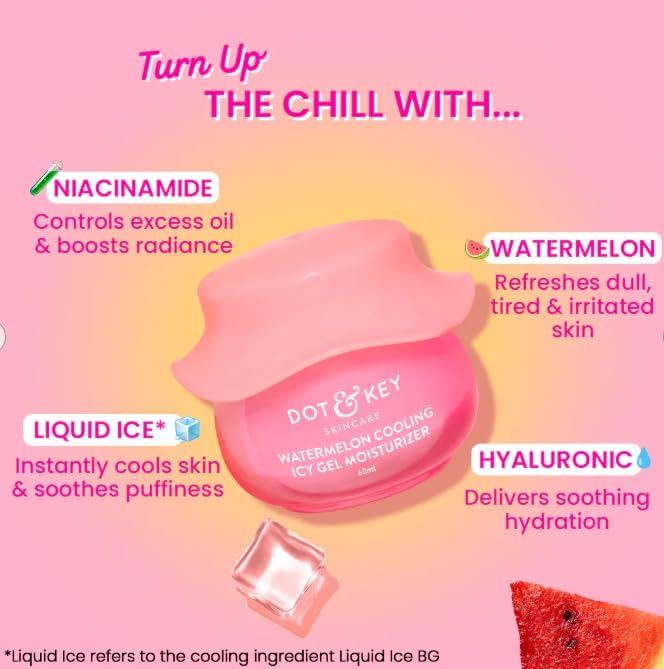 Dot & Key Watermelon Cooling ICY Gel Face Moisturizer, 60ml - Image 4