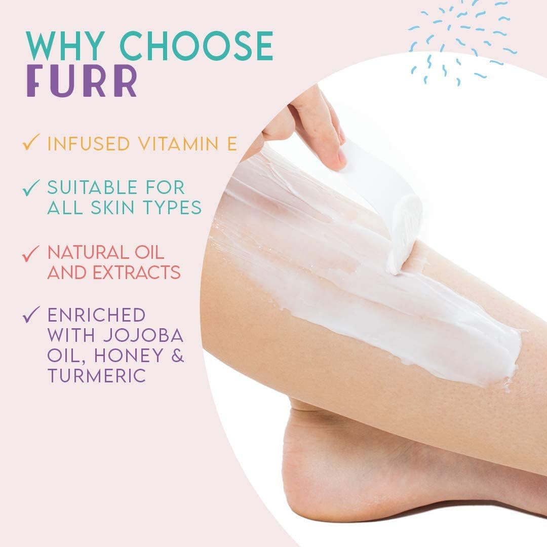 Pee Safe FURR Natural Hair Removal Cream with Vitamin E, 100g - Image 3