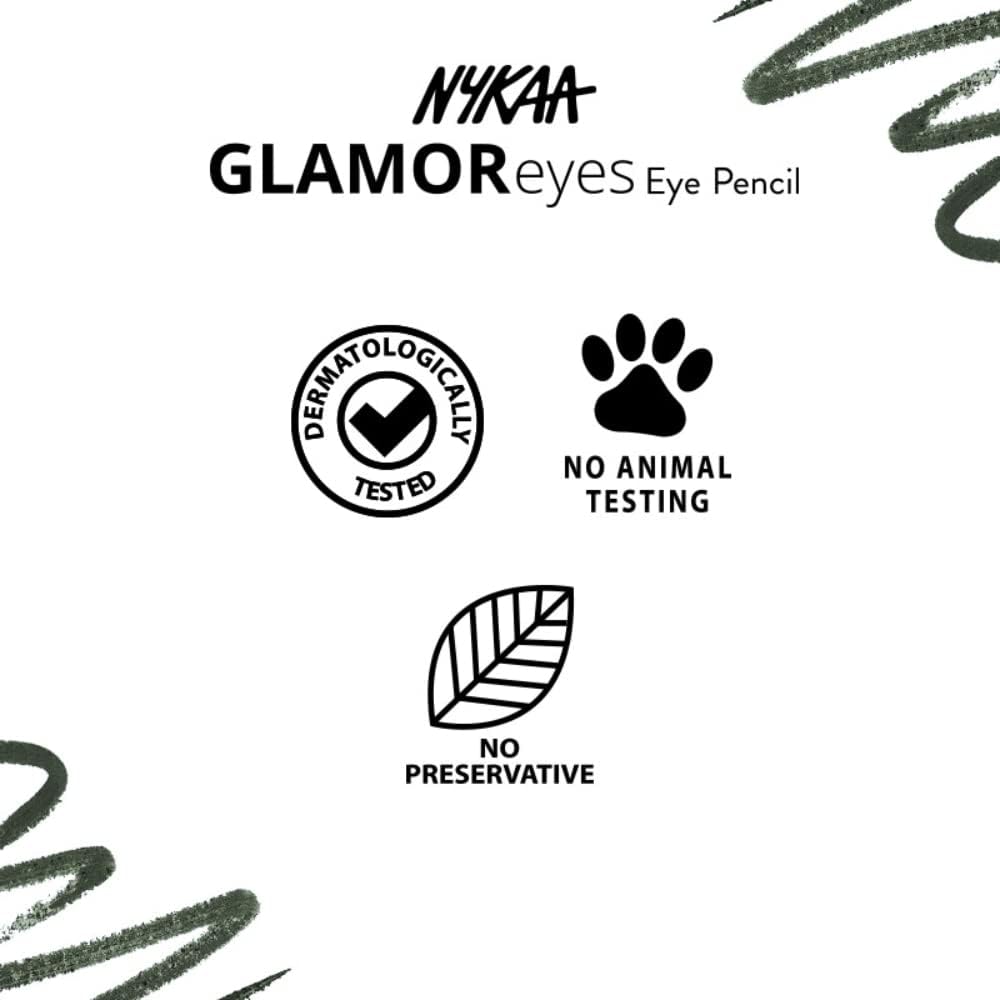 Nykaa Glamoreyes Eye Pencil Jade Jinx 03 - Colour Cosmetics, Single Pencil - Image 6