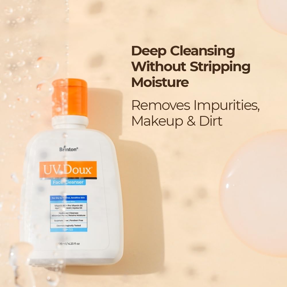 Brinton Uv Doux Face Cleanser - Gentle 125 ml - Image 5