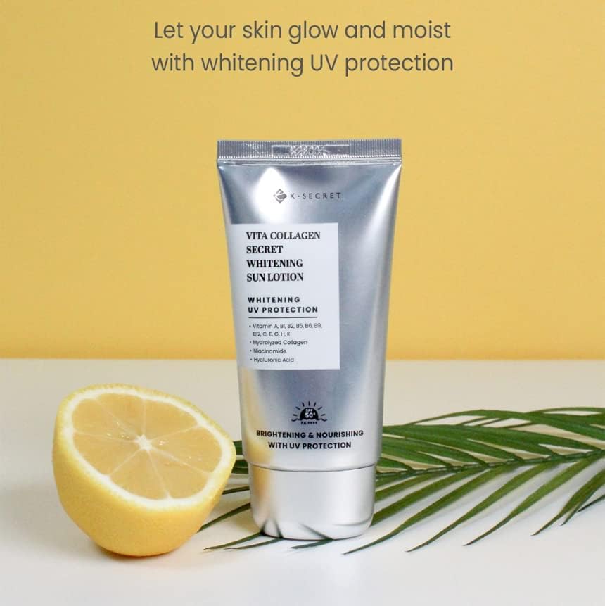 K-SECRET Seoul 1988 Vita Collagen Whitening Sun Lotion SPF 50+ - 460,000ppm Hippophae Rhamnoides Water - Image 7