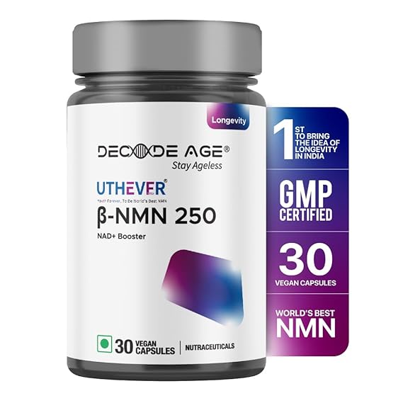 Decodeage Uthever NMN Supplement - 250mg, 30 Capsules
