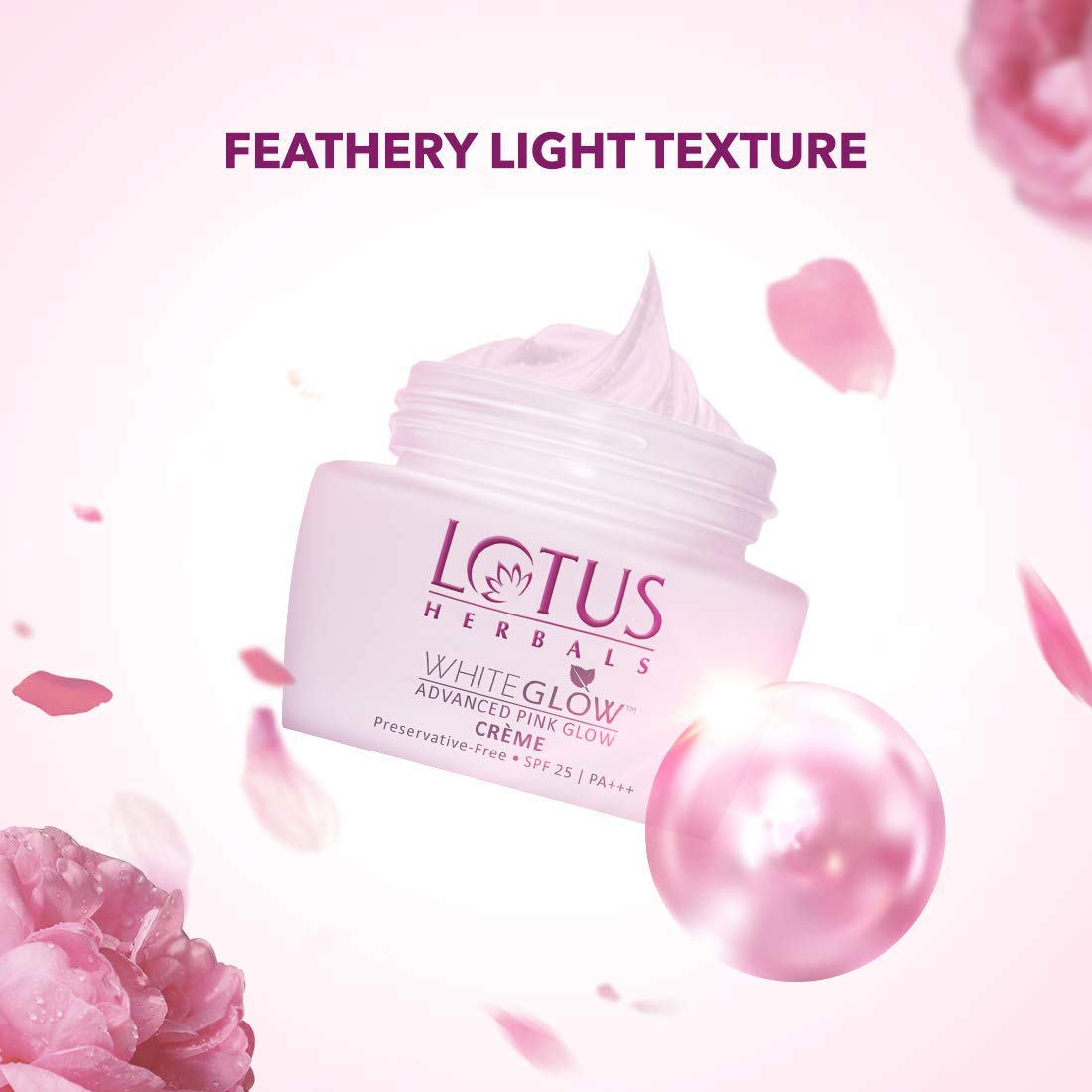 Lotus Herbal Whiteglow Advance Pink Glow Creme SPF-25 - 50gm - Image 3