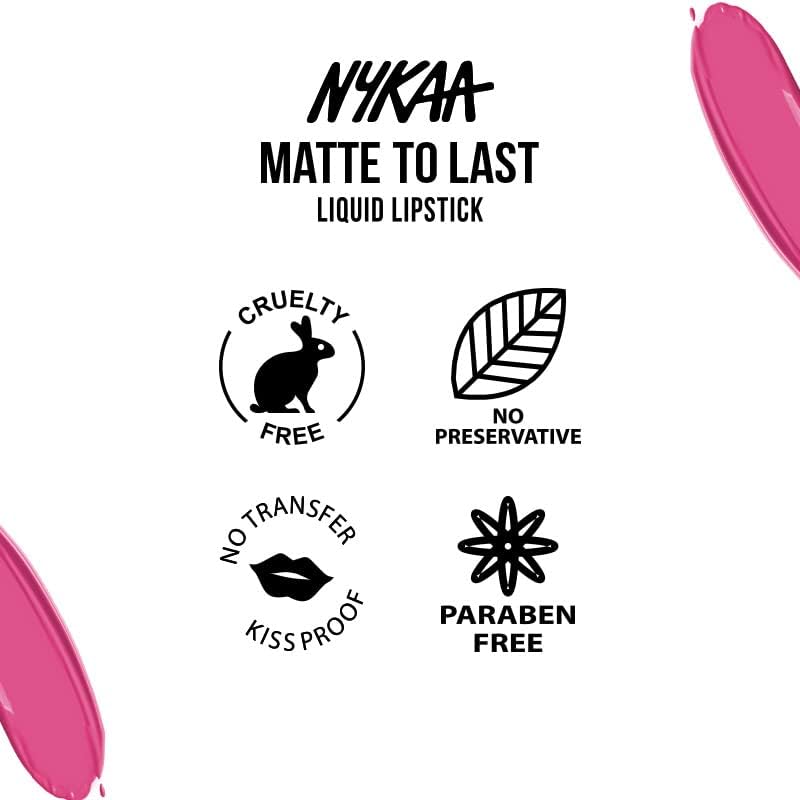 Nykaa Matte To Last Liquid Lipstick Khoob Surat 09 - 5ml - Image 8