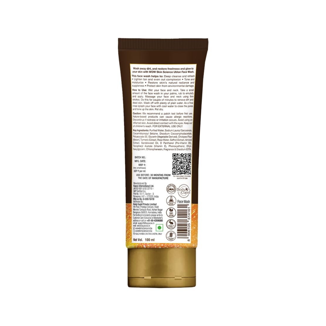Wow Ubtan Face Wash with Natural Ingredients, 100ml - Image 8