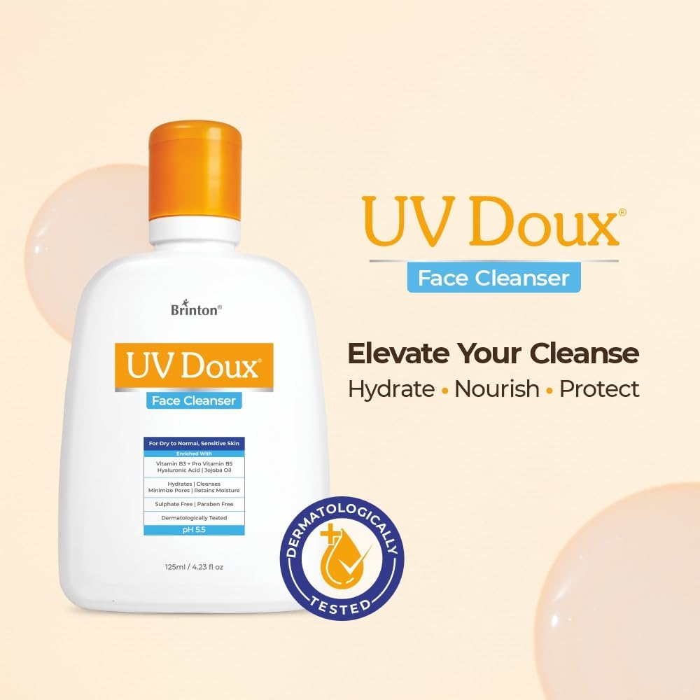 Brinton Uv Doux Face Cleanser - Gentle 125 ml - Image 3