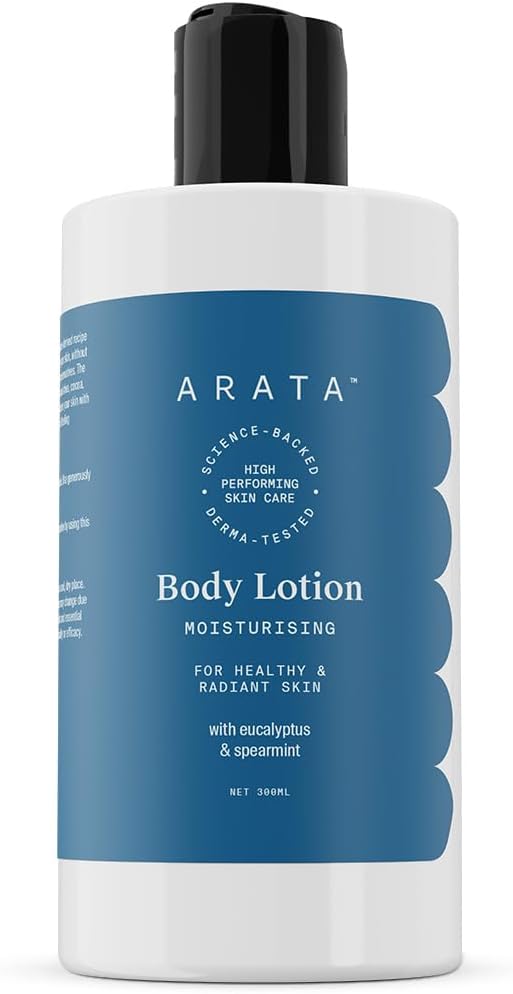 Arata Natural Moisturising Body Lotion with Shea & Cocoa Butters, 300ml