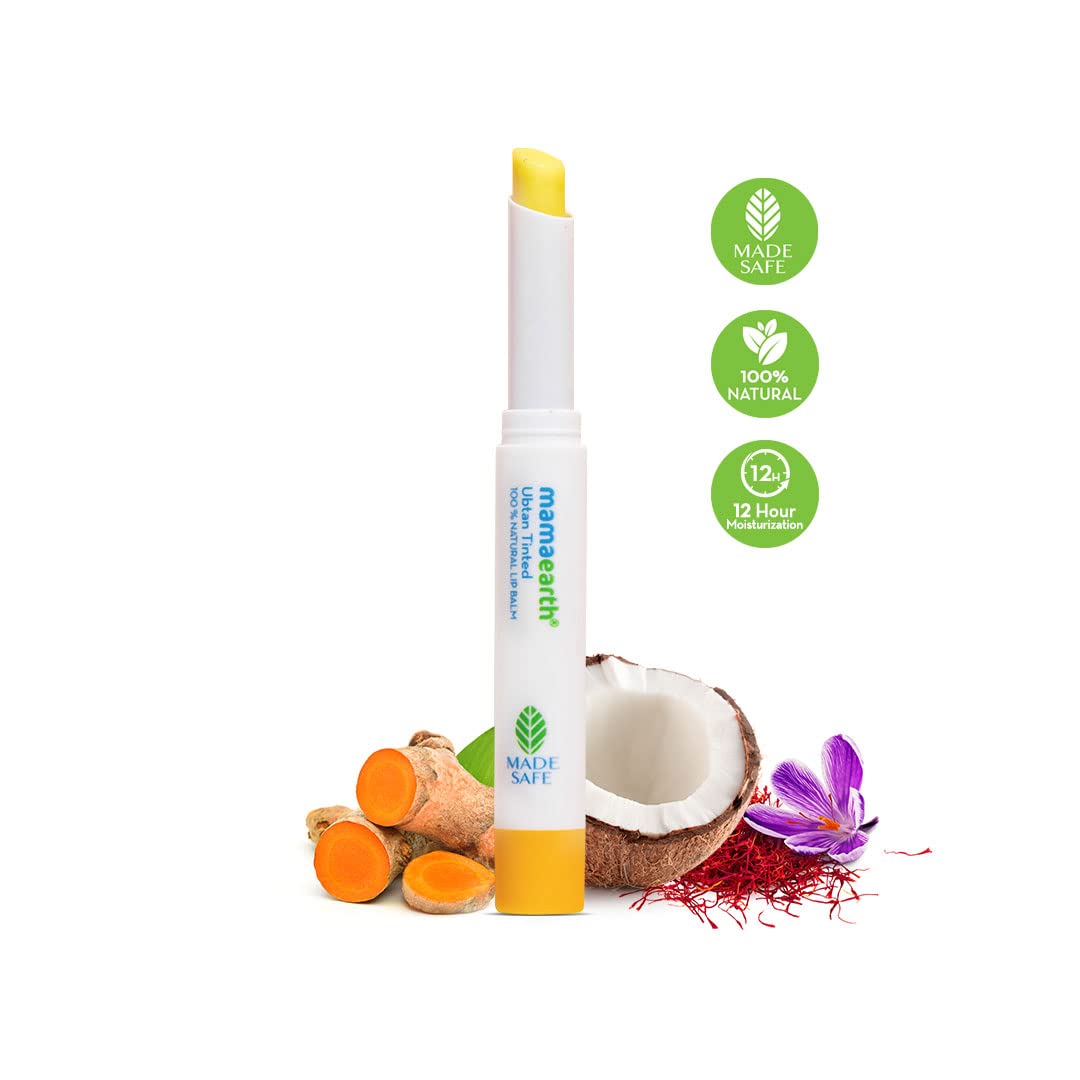 Mamaearth Ubtan Natural Lip Balm - Blister Pack, 2g - Image 3