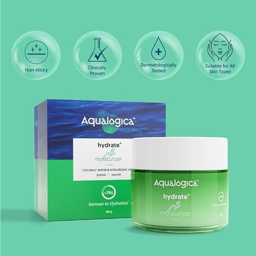 AQUALOGICA Hydrate+ Gel Face Moisturiser - 100g - Image 4