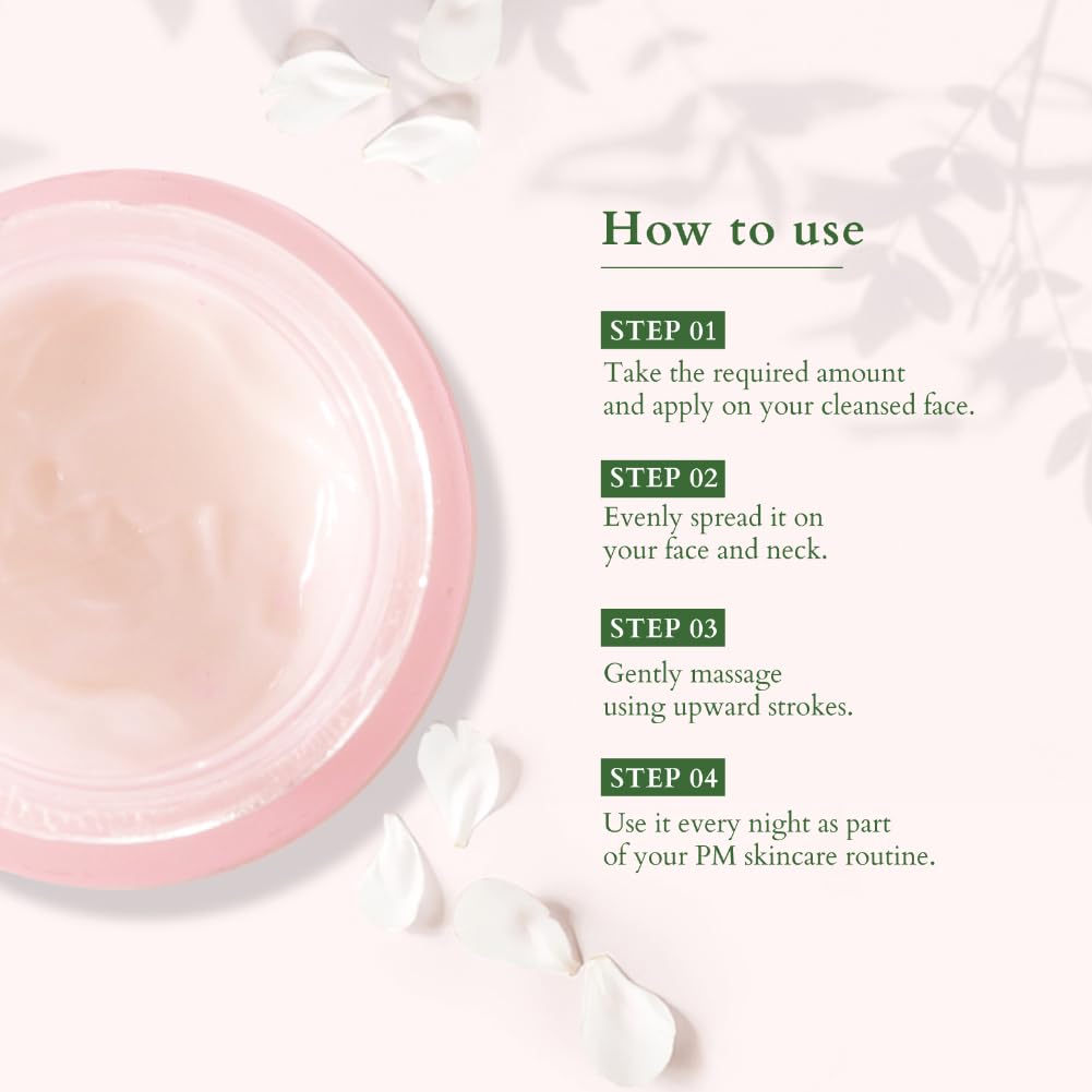 Lotus Organics Precious Brightening Night Crème - Face Moisturiser, 50gm - Image 5
