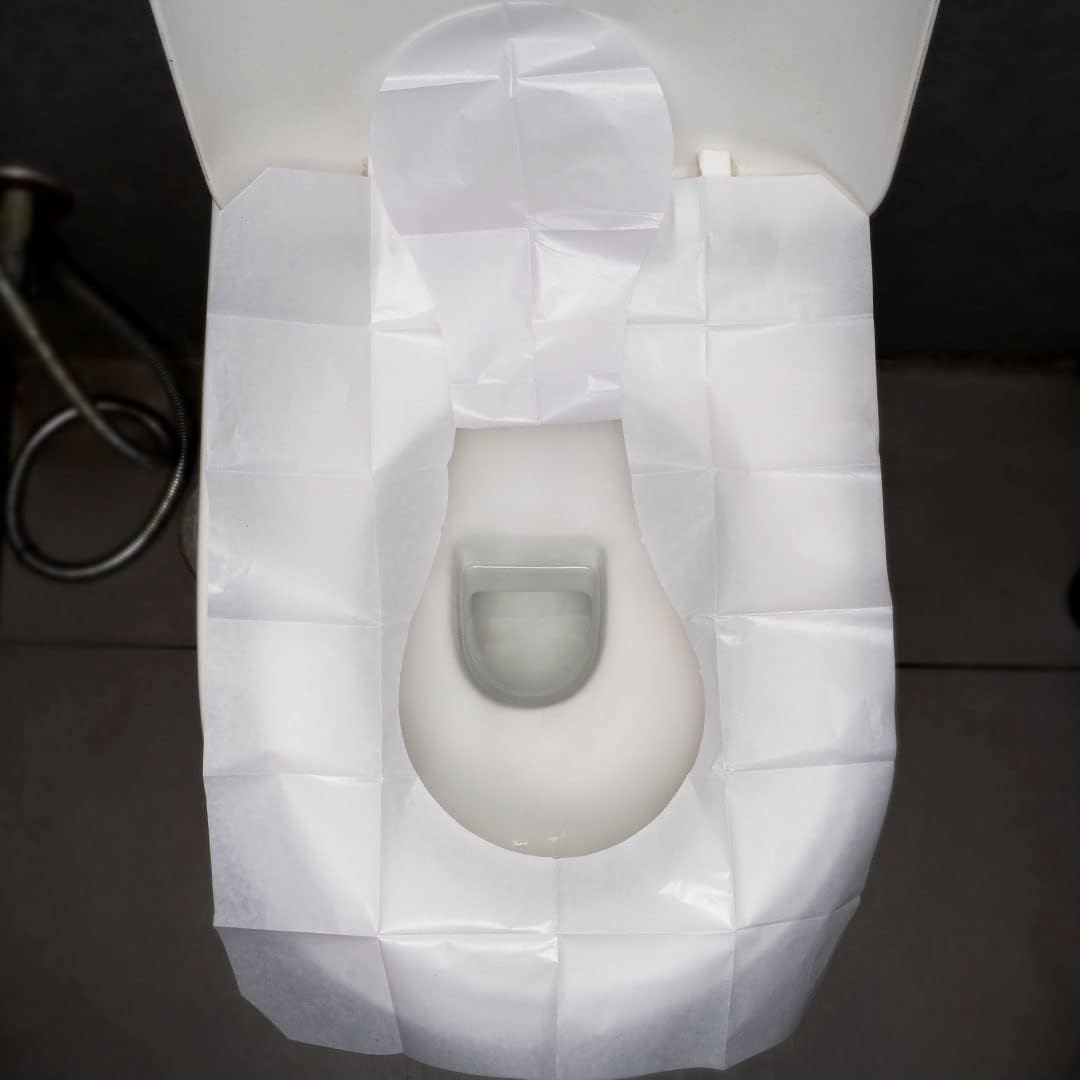 Pee Safe Disposable Toilet Seat Covers - Paper-Based, 10 Pack - Image 3