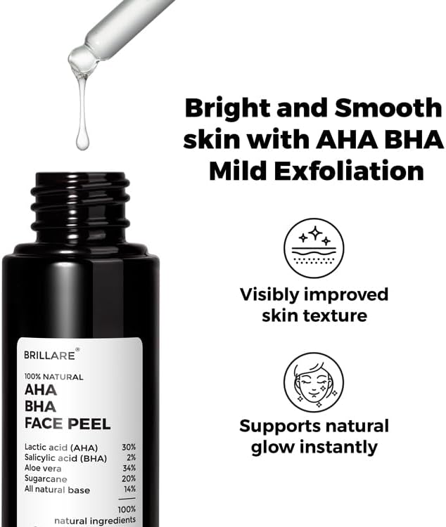 Brillaire AHA BHA Face Peel - 30ml Exfoliating Mask - Image 3