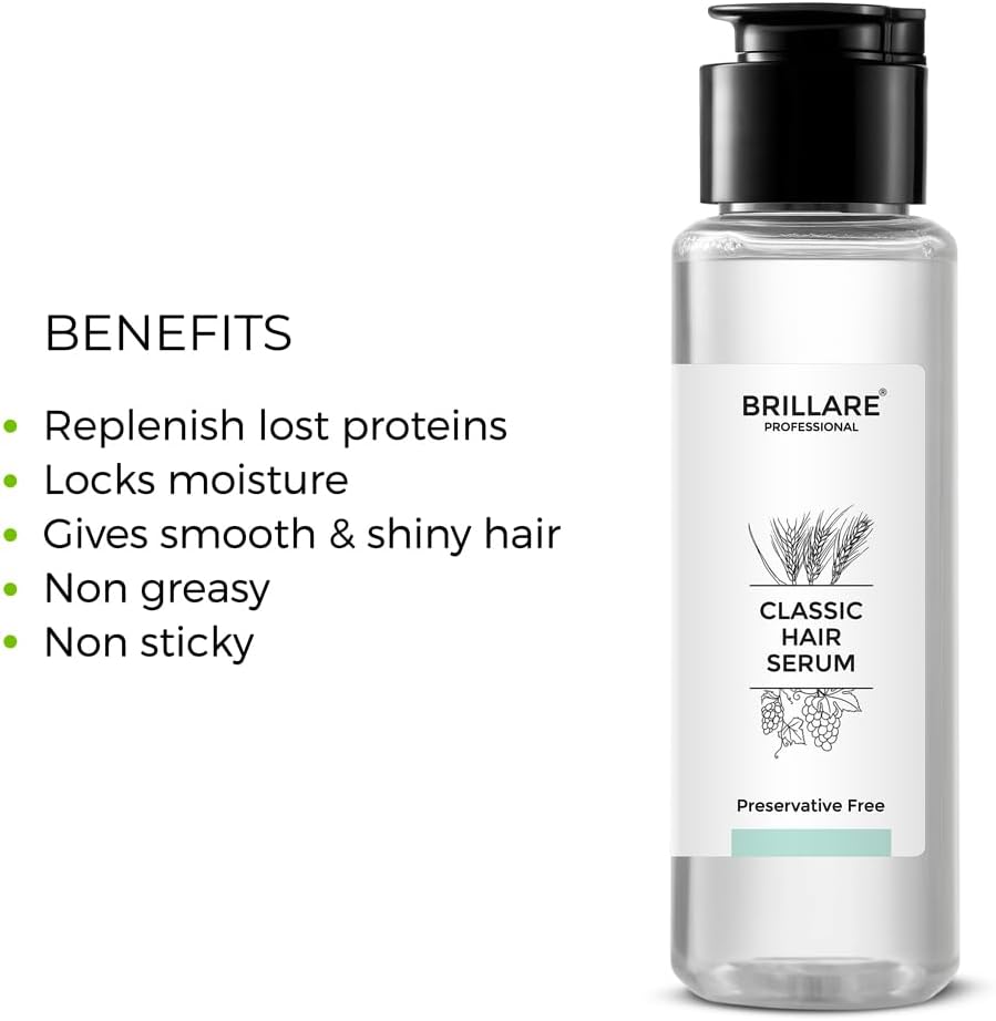 Brillaire Hair Serum 70ml - Grape Seed & Wheat Germ for Smooth Hair - Image 3