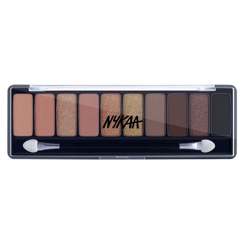 Nykaa Eyes On Me! 10in1 Eyeshadow Palette Smokey at 8 - Image 2