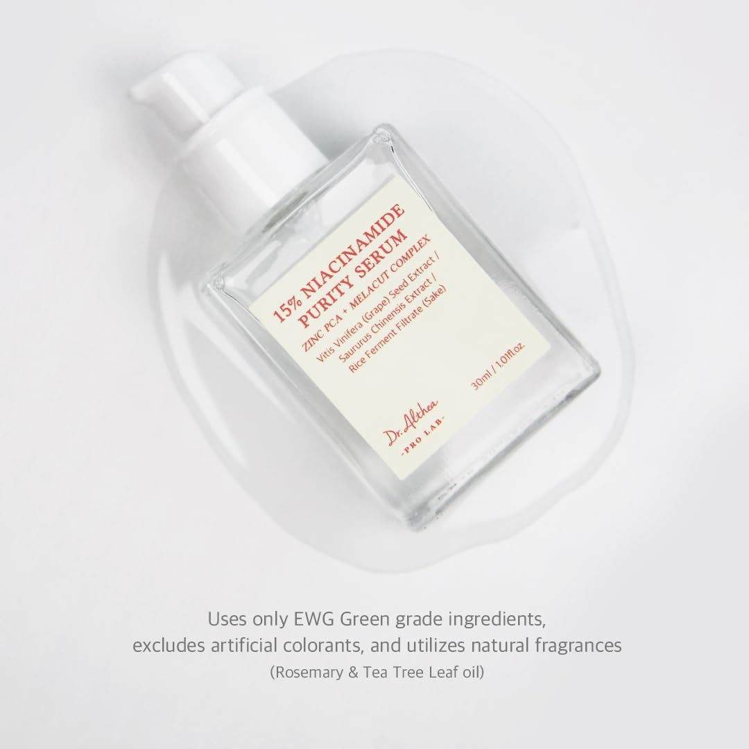 Dr.Althea 15% Niacinamide Purity Face Serum - Vegan, Pore Care, 30ml - Image 8