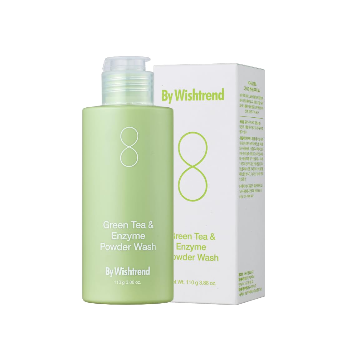 By Wishtrend Green Tea & Enzyme Powder Face Wash, 110g