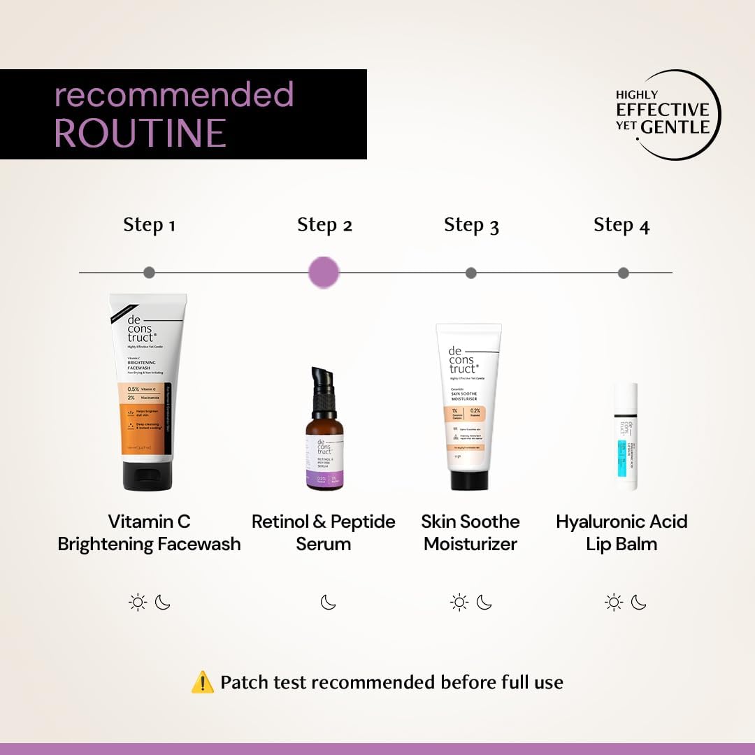 Deconstruct Retinol 0.2% + Peptide 1% Night Face Serum - 30ml - Image 6