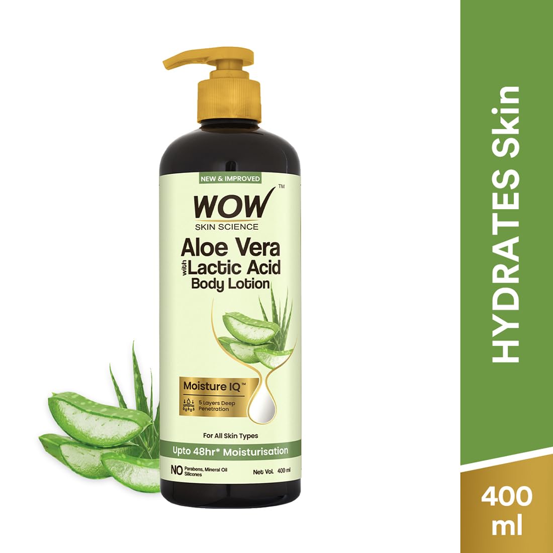 Wow Skin Science Aloe Vera Body Lotion - 400 ML - Image 2