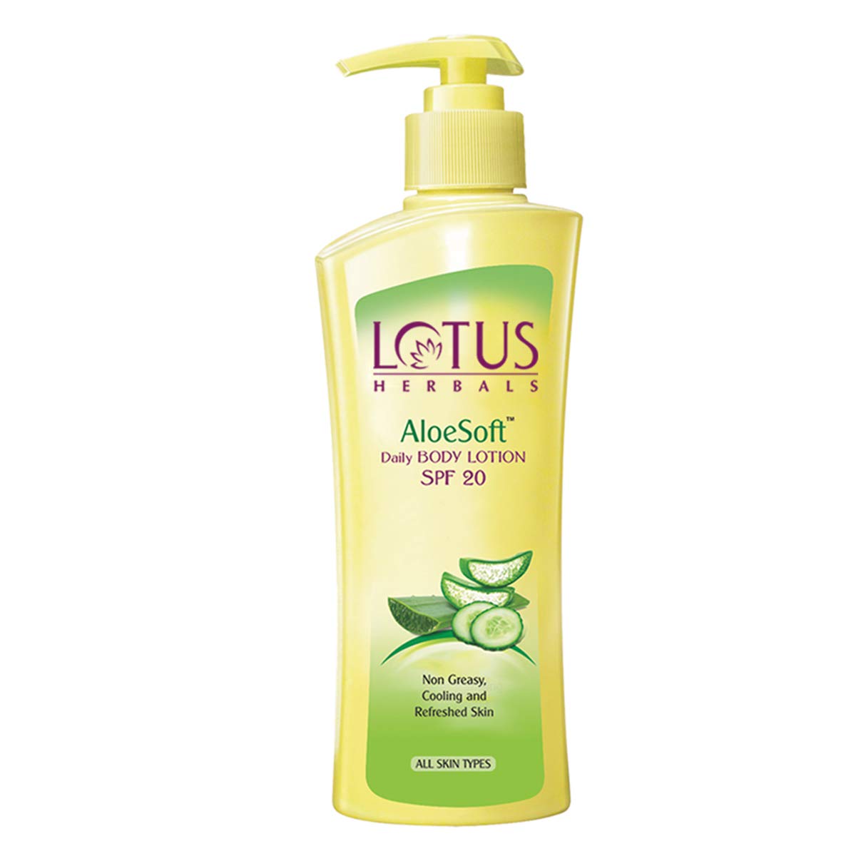 Lotus Herbals Aloesoft SPF 20 Daily Body Lotion - All Skin Types, 250ml