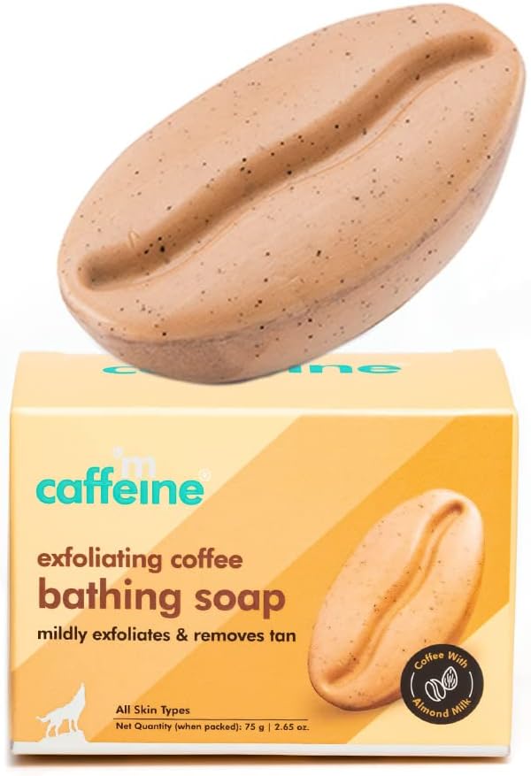 mCaffeine Exfoliating Coffee Bathing Bar - Vegan, Cruelty-Free - 100g