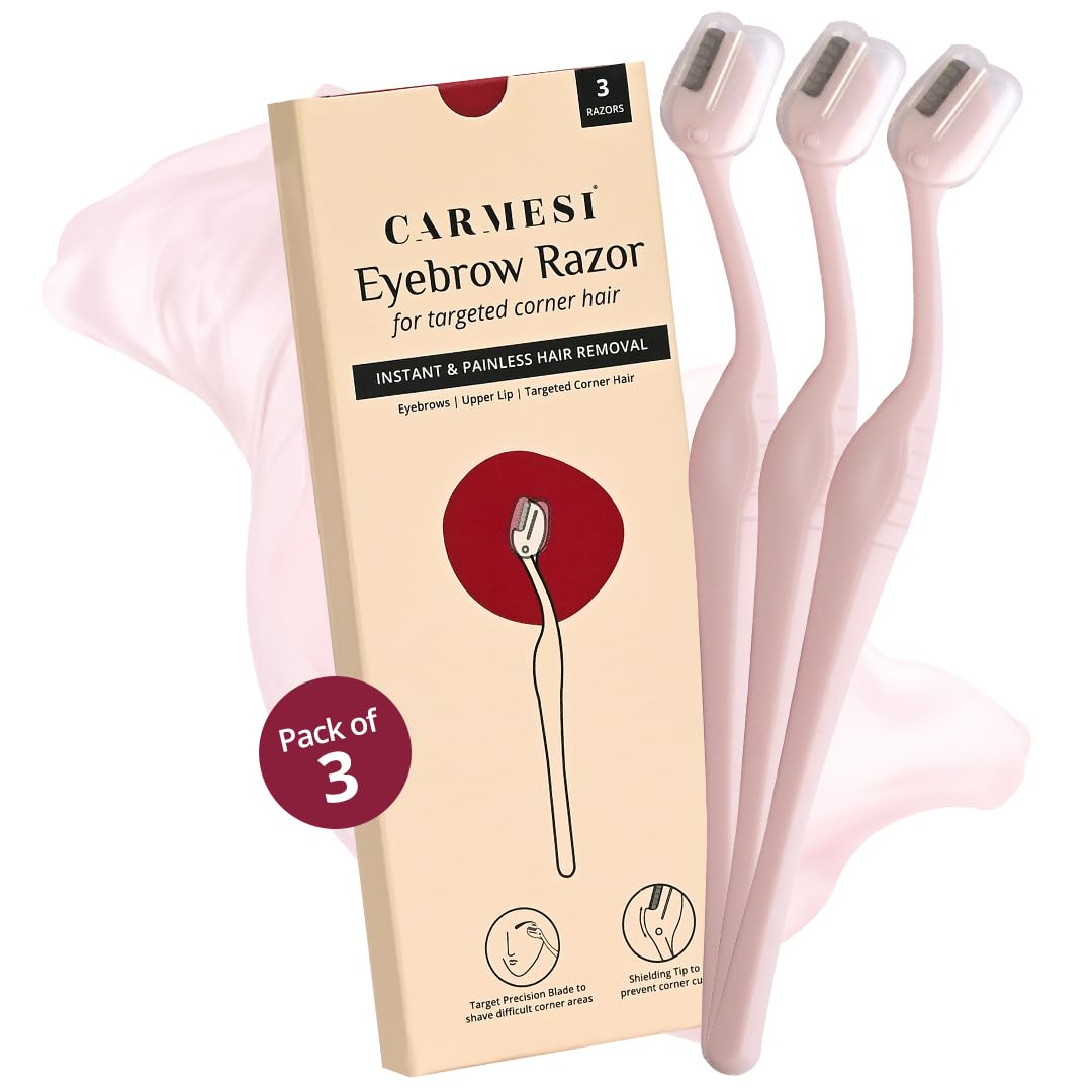 Carmesi Eyebrow Razor - Men's Grooming, Pack of 3