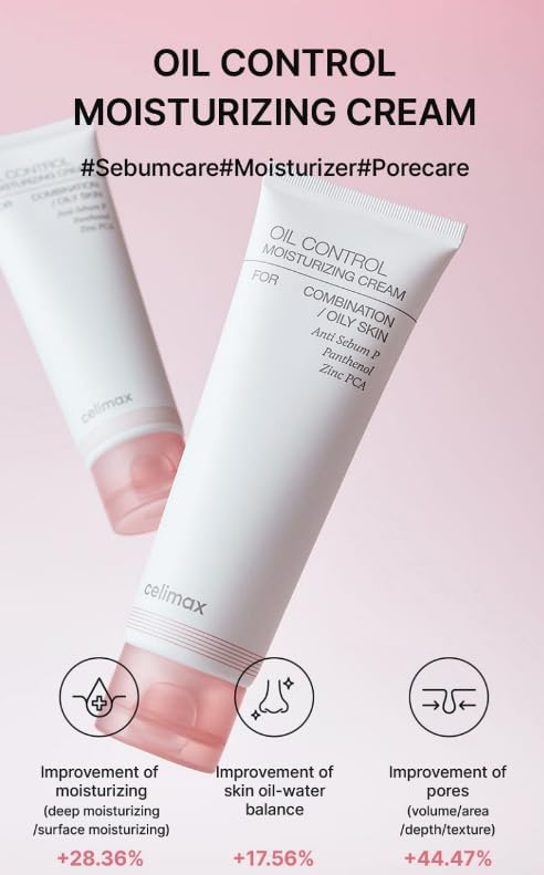 CELIMAX Oil Control Moisturizing Cream - Face Moisturiser, 50ml - Image 3