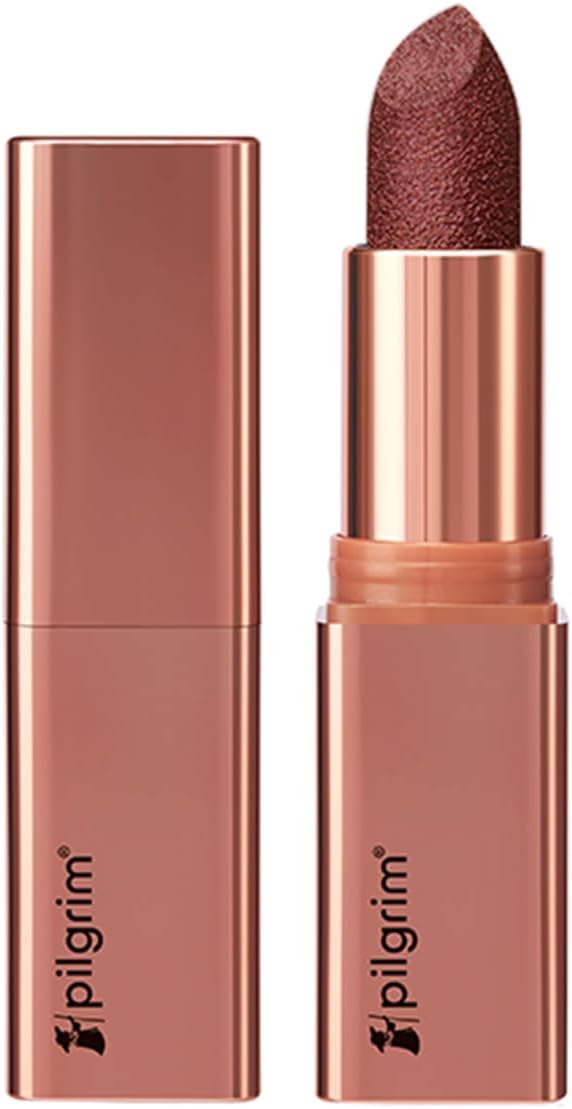 Pilgrim Glitter Lipstick with Vitamin E & Olive Oil - Royal Noor, 4.2g