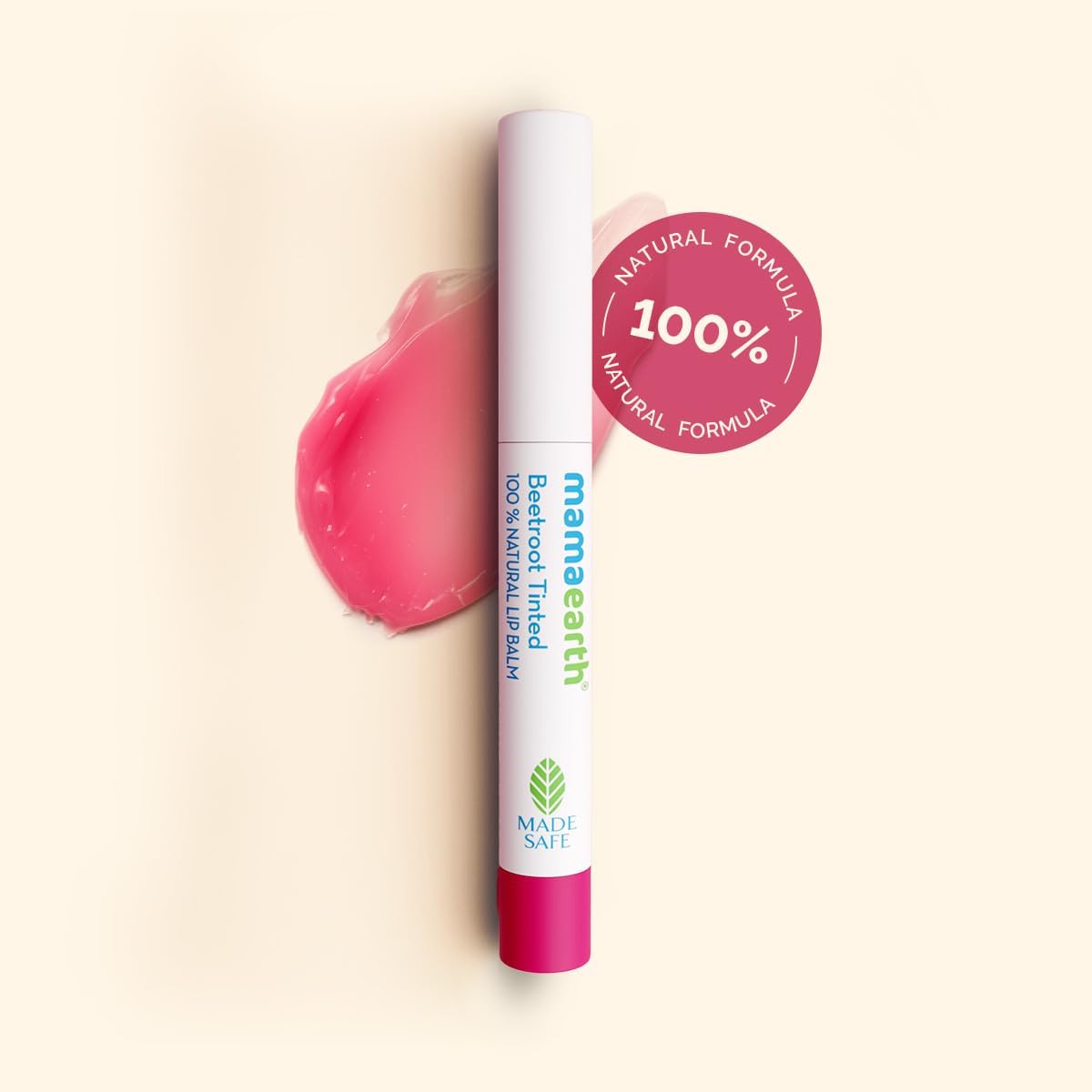 Mamaearth Beetroot Tinted Lip Balm - 100% Natural Pink Tint, 2g - Image 3
