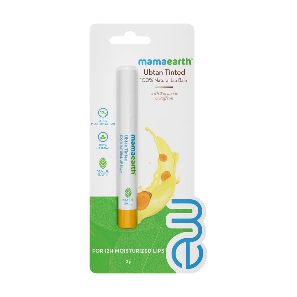 Mamaearth Ubtan Natural Lip Balm - Blister Pack, 2g - Image 2