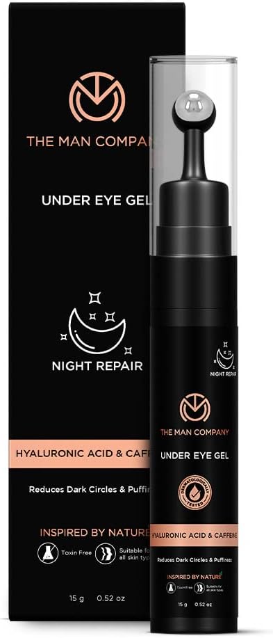 The Man Company Under Eye Gel - Caffeine & Hyaluronic Acid - 15g - Image 2