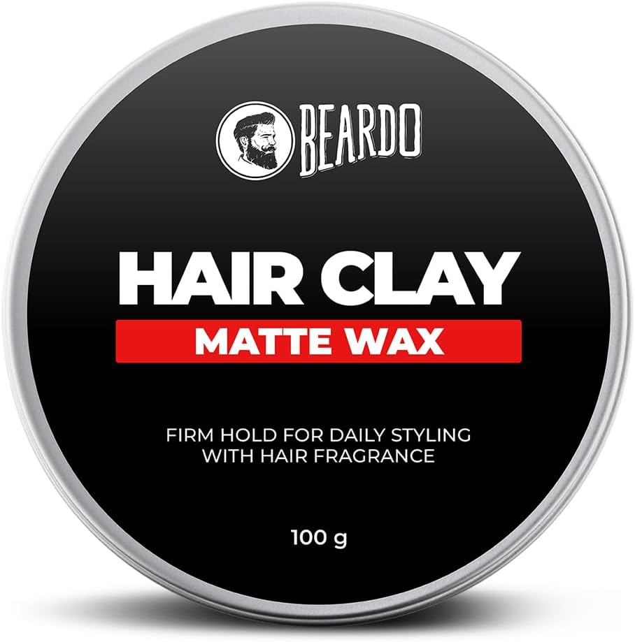 Beardo Strong Hold Clay Wax - Hair Styling, 100g
