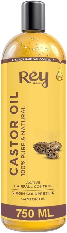 ReyNaturals Castor Oil Hair Treatment - Natural, 750ml