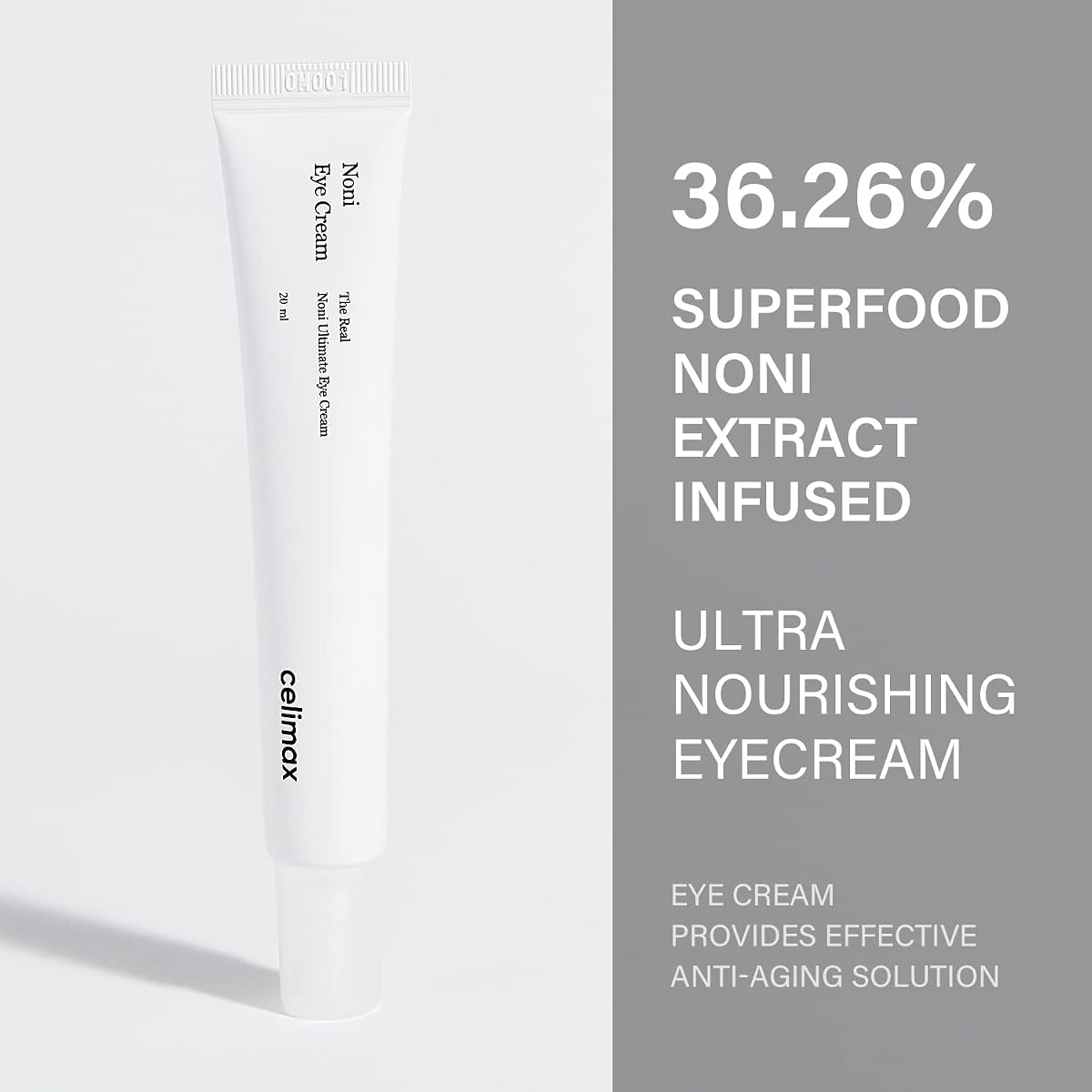 CELIMAX Noni Ultimate Eye Cream - 36.26% Noni Extract with Bakuchiol & Retinol - 20ml - Image 2
