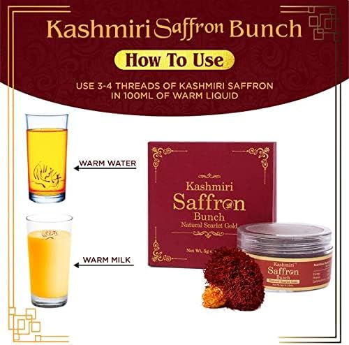 Vedapure A+ Grade Original Kashmiri Saffron with Yellow Threads - 5g Pack of 2 - Image 7