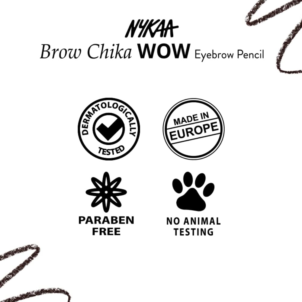 Nykaa Brow Chika Wow Eyebrow Pencil - Coven Cocoa 01 - Image 7