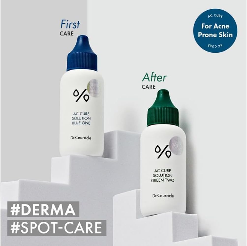 Dr.Ceuracle AC Cure Solution Green Two Face Serum - AHA, Chamomile - 50ml - Image 3