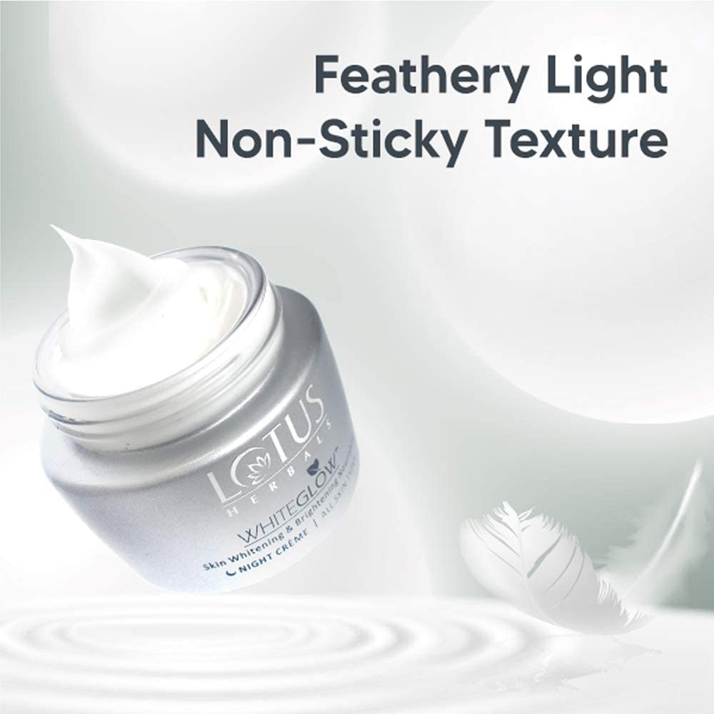 Lotus Herbal Whiteglow Skin Whitening & Brightening Night Creme - 60g - Image 5