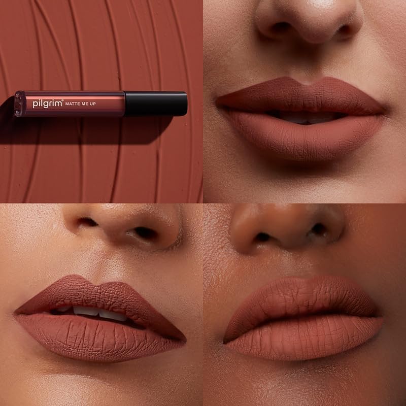 Pilgrim Liquid Matte Lipstick with Hyaluronic Acid & Spanish Squalane - 3g - Image 3