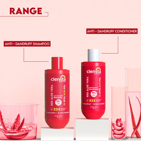 Clensta Red Aloe Vera Anti-Dandruff Shampoo, 250ml - Image 6