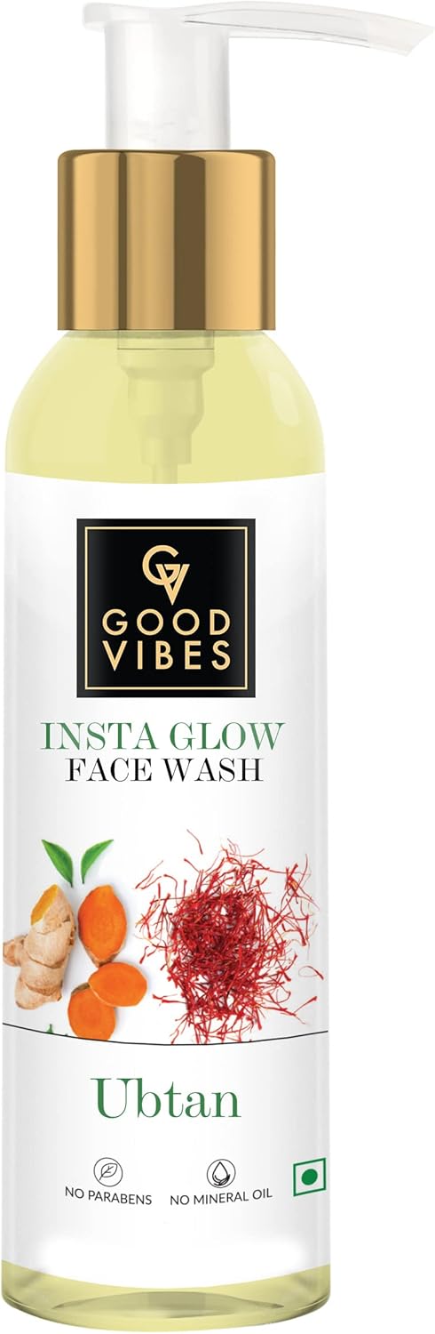 Good Vibes Ubtan Insta Glow Face Wash - 120 ml