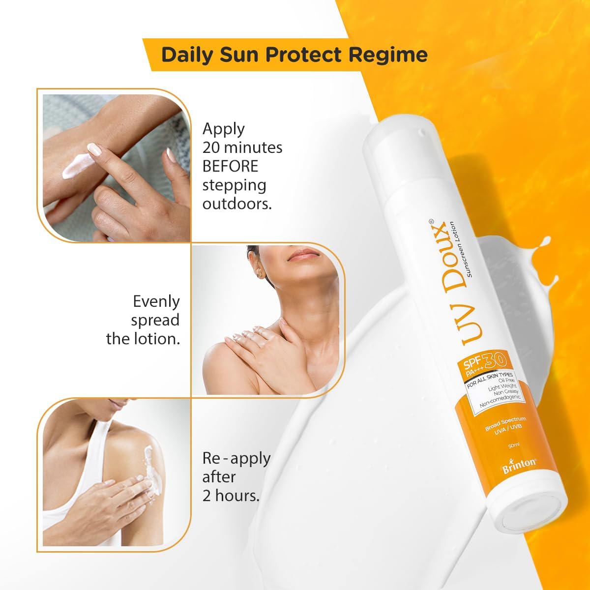 Brinton UvDoux Sunscreen Lotion SPF 30 - 50mL - Image 4