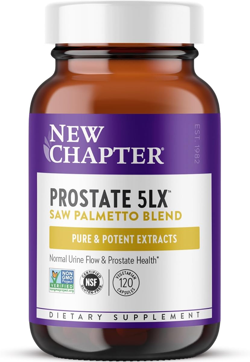 New Chapter Prostate Support - Prostate 5LX with Saw Palmetto, 120 Capsules