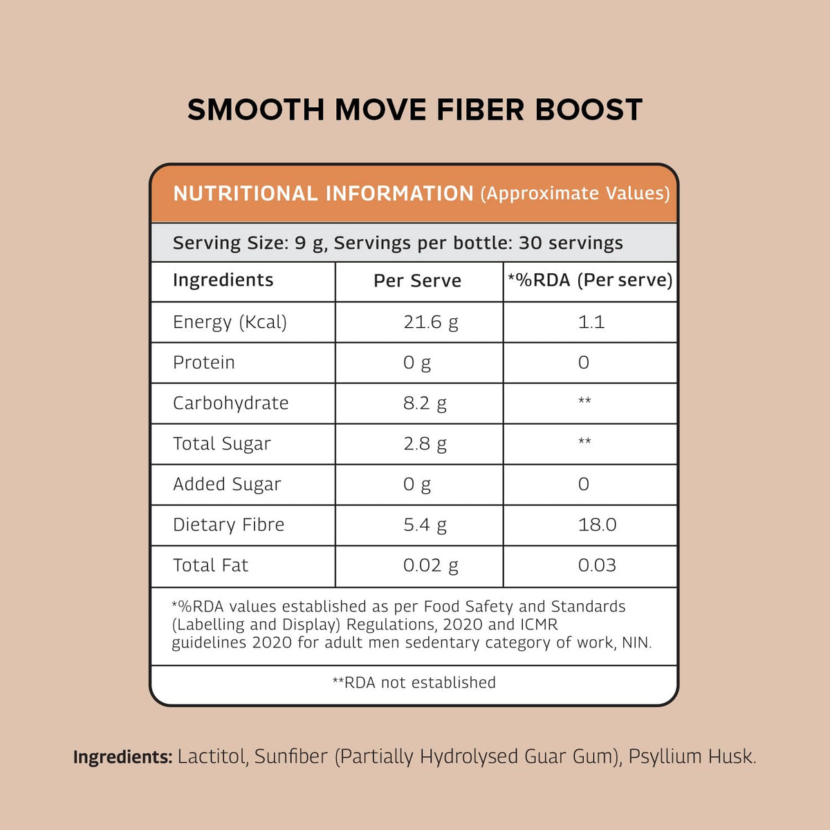 The Good Bug Smooth Move Fibre Boost Powder - Gut Health & Probiotics, 30 Servings, Pack of 3 - Image 5