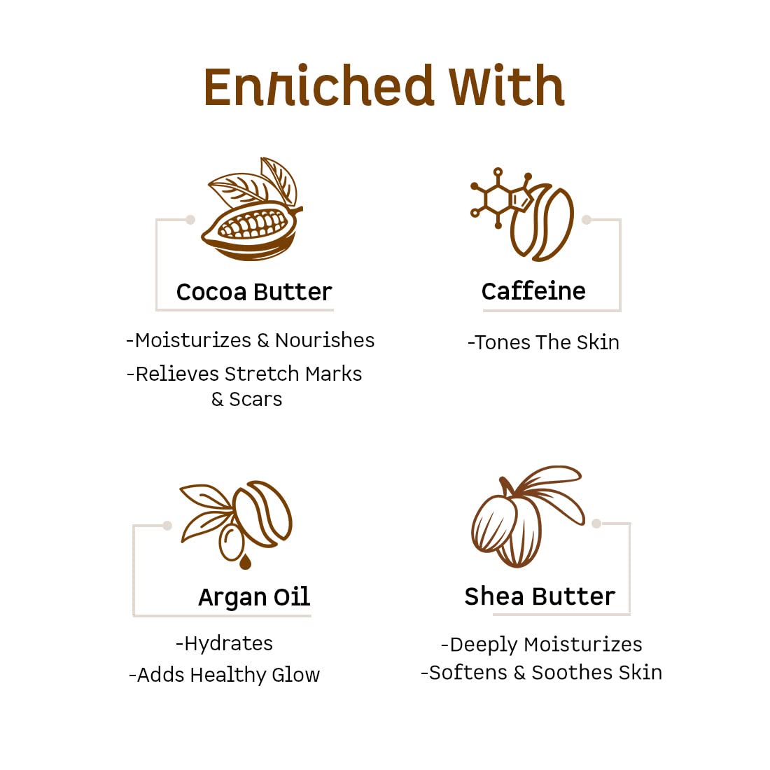 mCaffeine Naked & Rich Choco Body Butter, 100g - Image 4