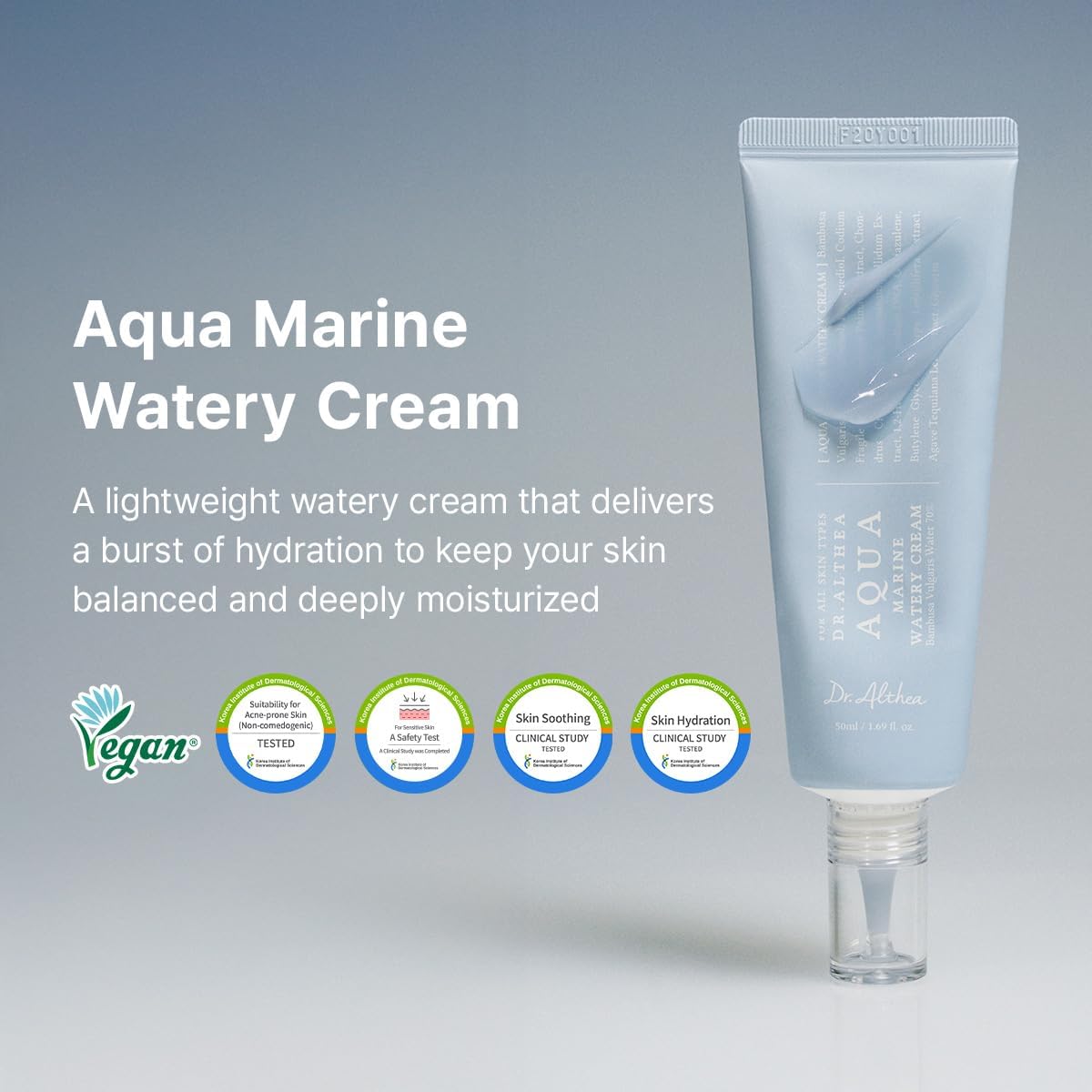 Dr.Althea Aqua Marine Watery Face Moisturiser Cream 50Ml - Image 2